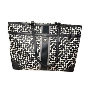 Coach Vintage Chelsea Heritage Stripe Tote (or Diaper Bag)